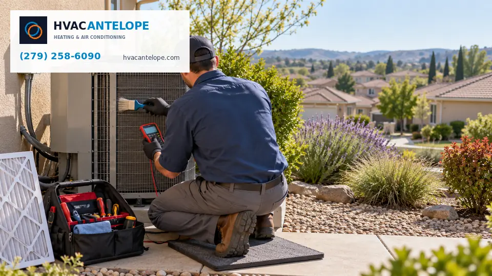HVAC maintenance service for an Antelope California system